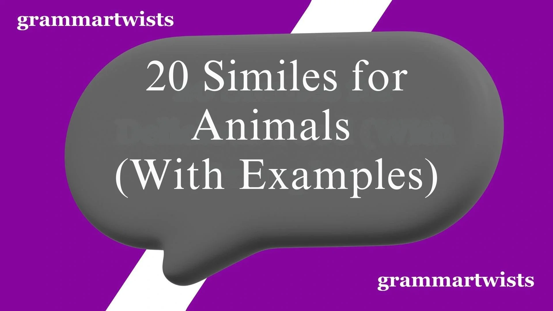 Similes for Animals (With Examples)