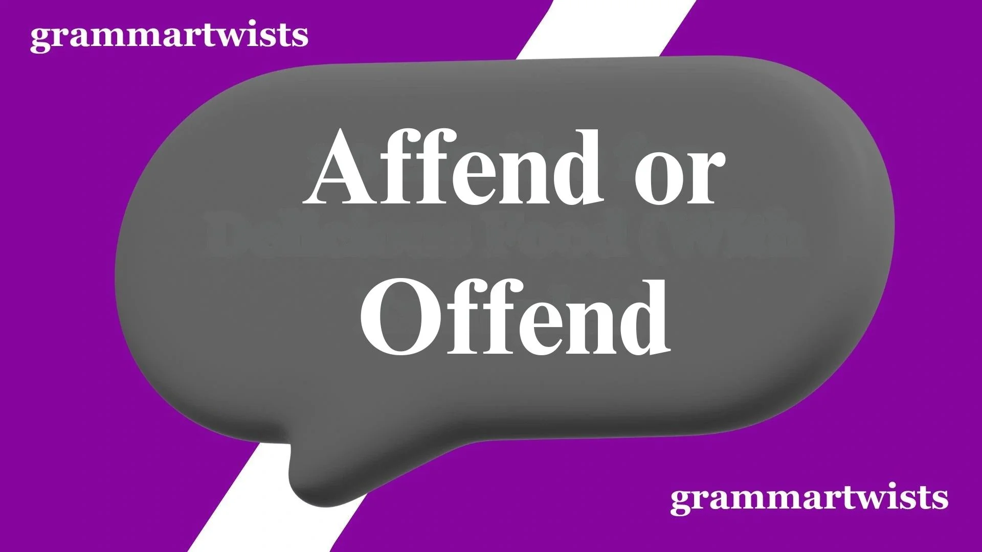 Affend or Offend: Which Is Correct? 