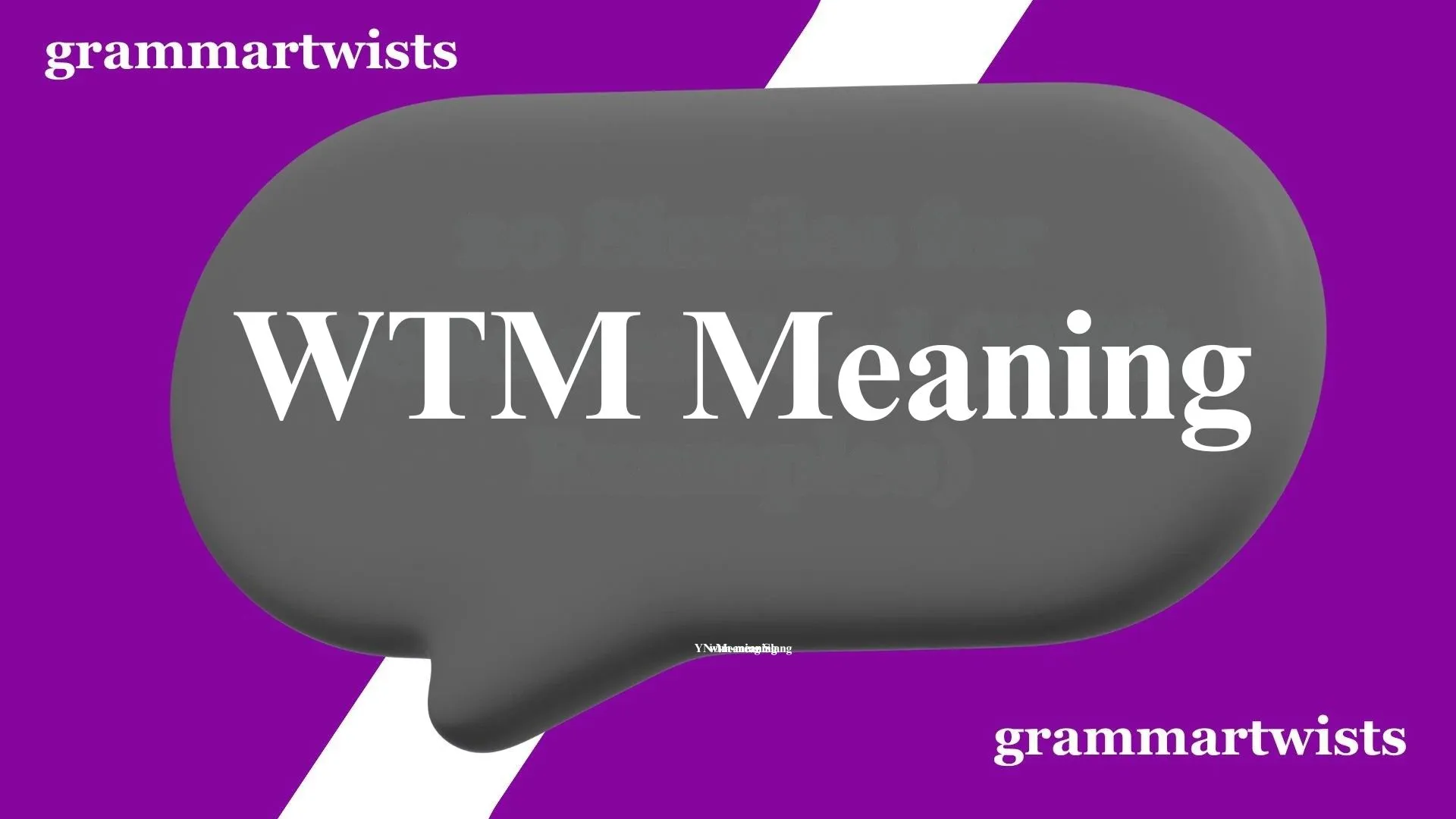 WTM Meaning