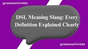 DSL Meaning Slang