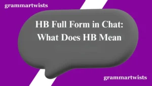 HB Full Form in Chat