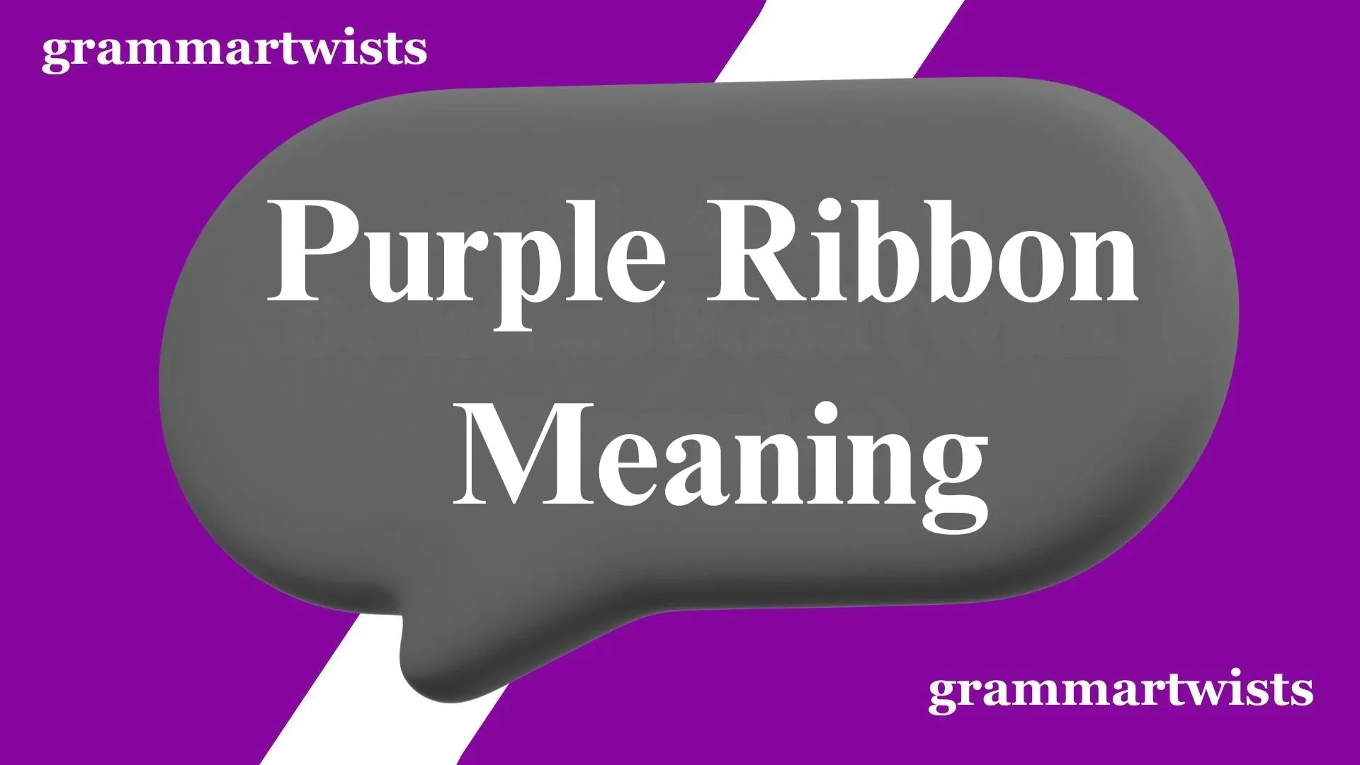 Purple Ribbon Meanin