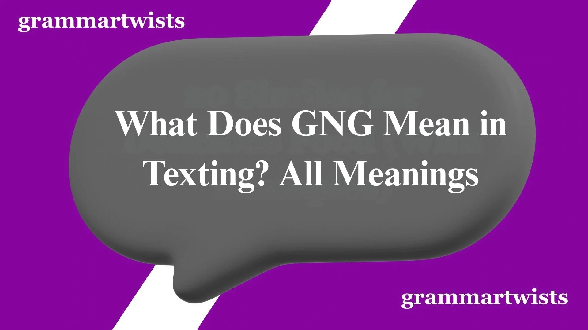 What Does GNG Mean in Texting?