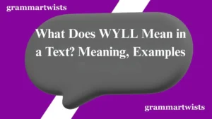 What Does WYLL Mean in a Text